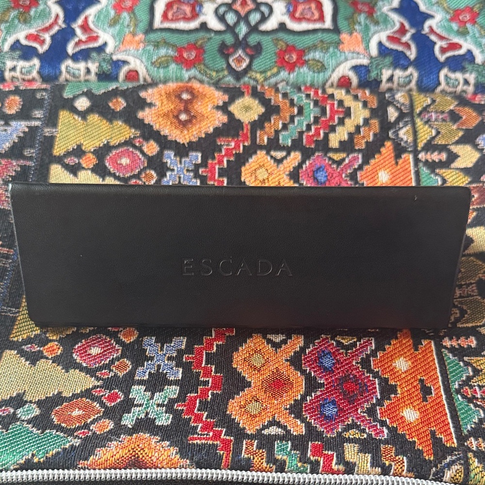 Escada Trifold Black Sunglasses Case